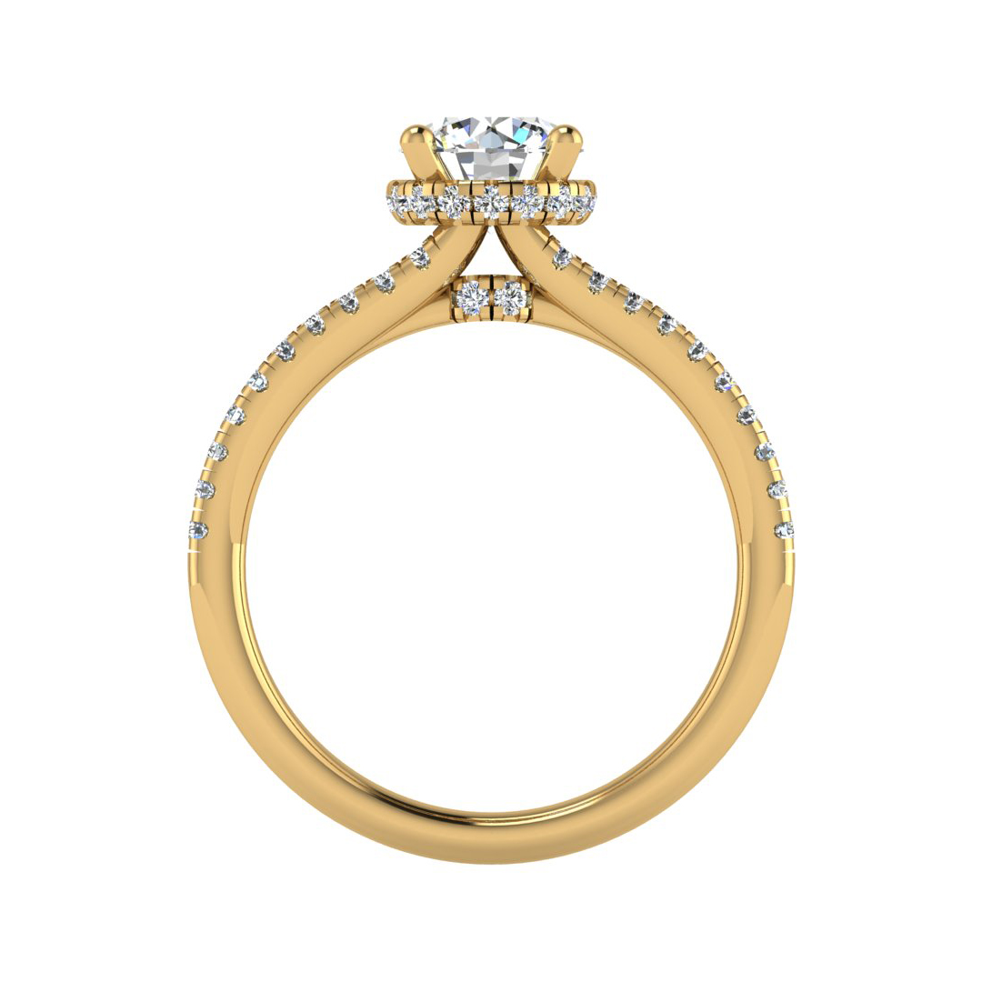 Collins Halo Engagement Ring